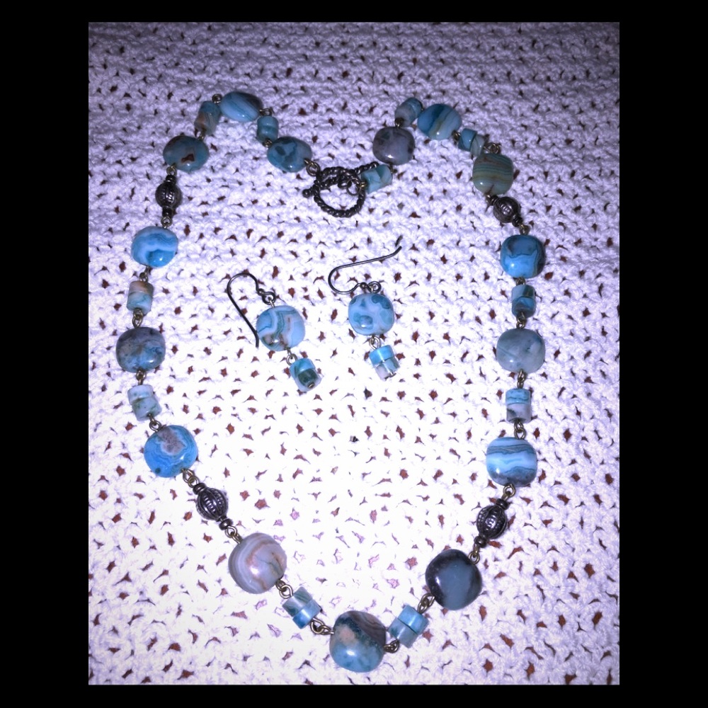 Necklace and earrings